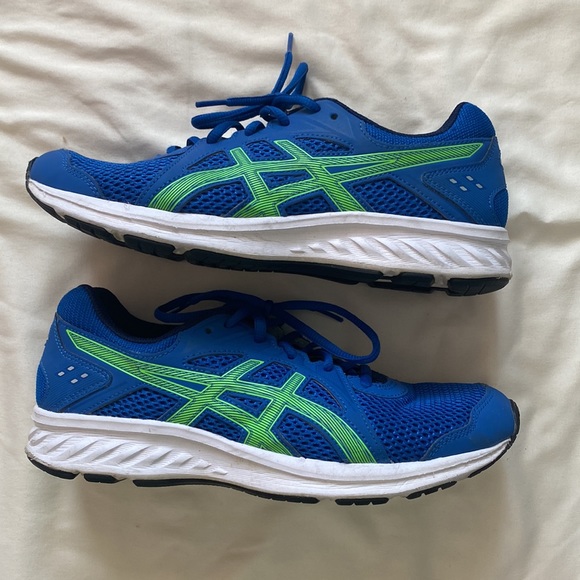 Asics Size 7 Blue Tennis Shoes - Picture 2 of 10